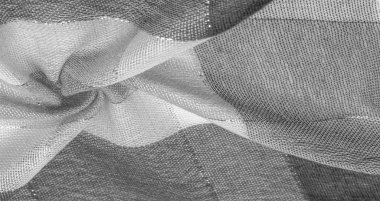 Doku, arka plan, ipek eşarp kadınsı siyah ve beyaz bir 