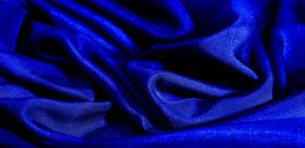 Textura, fondo, patrón, color azul, tela. tela de algodón — Foto de Stock