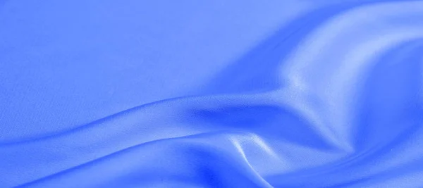 Texture di sfondo, modello. tessuto di seta blu. Questo leggero — Foto Stock