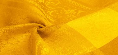 doku arka plan deseni. sarı kumaş. Bu, 