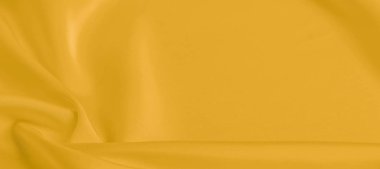 arka plan dokusu, desen. Sarı ipek kumaş. Çok hafif bir fa