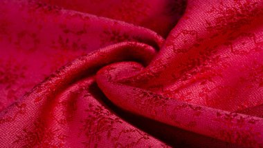 doku arka plan deseni. kırmızı kumaş Bu kumaş sıkı bir sa olduğunu