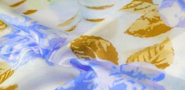 doku deseni pamuklu kumaş. Beyaz bir backgrou üzerinde çiçekler güller