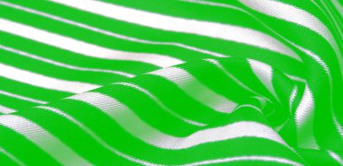 ipek çizgili kumaş. yeşil beyaz çizgili. Bu güzel, süper 