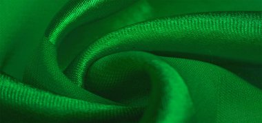 Doku, arka plan, metalik s ile yeşil ipek çizgili kumaş