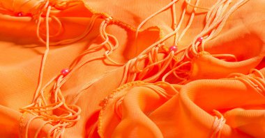 arka plan, desen, doku, Turuncu ipek kumaş parlak bir