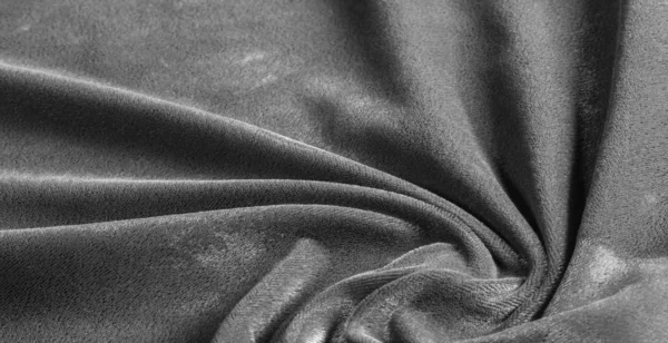 Obrázek. Textura, pozadí. Sametovou šedou tkaninu,. Přidat do architektury NAP — Stock fotografie