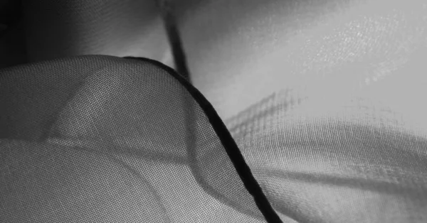 Textur, Hintergrund, Muster, grau-schwarzer Seidenstoff — Stockfoto