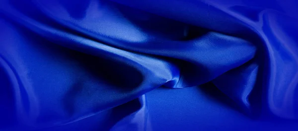 Textúra, selyem szövet kék, Made csak a hangulat fogunk Introd — Stock Fotó