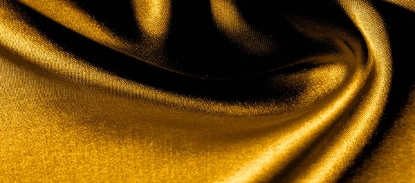 テクスチャ、背景、パターン。黄金の黄色のシルク生地パロラミ — ストック写真