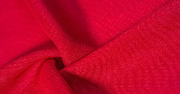 Textura, pozadí, struktura, červená karmínová látka — Stock fotografie