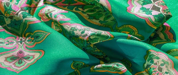 Textura, pozadí, vícebarevné tkaniny se vzorem — Stock fotografie