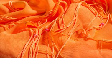 arka plan, desen, doku, Turuncu ipek kumaş parlak bir