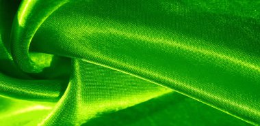 Doku, arka plan, desen, yeşil renk ipek kumaş. Bu bir