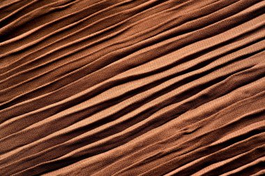 Doku, arka plan, desen, Kumaş gofre kahverengi. Kayısı rengi.