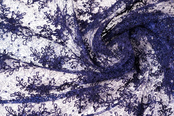 Текстура, візерунок, мереживо-блакитний на білому тлі. Делікатний і — стокове фото