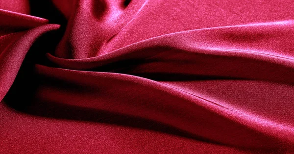 Фон, візерунок, текстура, шпалери, червона шовкова тканина. Додати — стокове фото