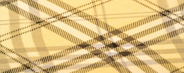 Silk fabric champagne (pale fawn) Tartan checkered wallpaper pat — Stock Photo, Image