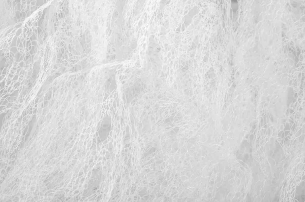 Textura fundo padrão tecido branco em uma malha Graças a um un — Fotografia de Stock