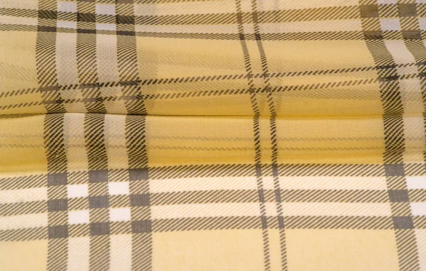 Szampan z jedwabiu (Pale Fawn) Tartan kratki Tapety Pat — Zdjęcie stockowe