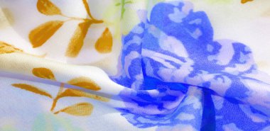 doku deseni pamuklu kumaş. Beyaz bir backgrou üzerinde çiçekler güller