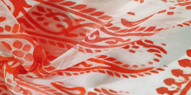 Doku, desen, koleksiyon, ipek kumaş, kadın eşarp, kırmızı ovmak