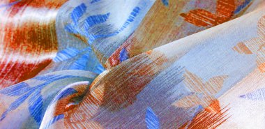 doku, arka plan. Metalik ipek kumaş. Ele eklemek için ideal