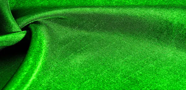Tekstur, latar belakang, pola, warna hijau, kain. kain katun — Stok Foto