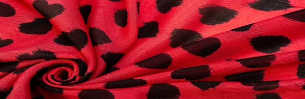 Textura, fundo, padrão, cartão postal, tecido de seda, tecido vermelho — Fotografia de Stock