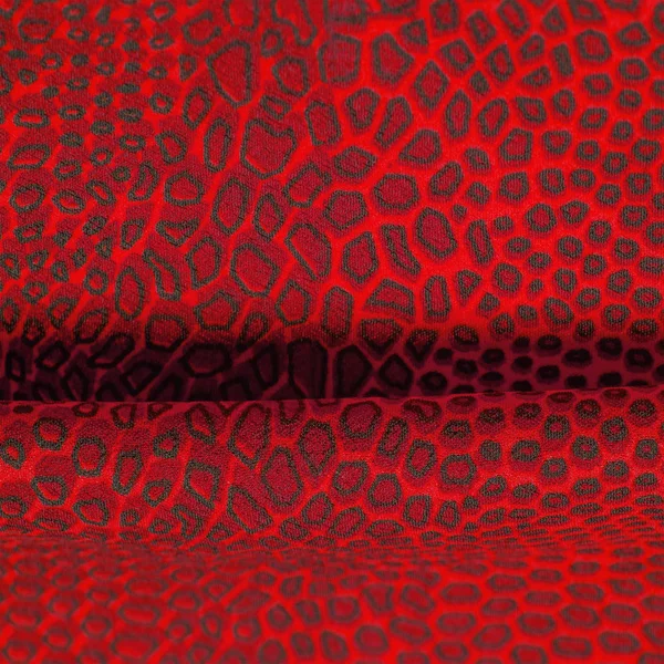 Tecido de seda vermelho, pele animal. Todos os projetos são novos e projetados — Fotografia de Stock