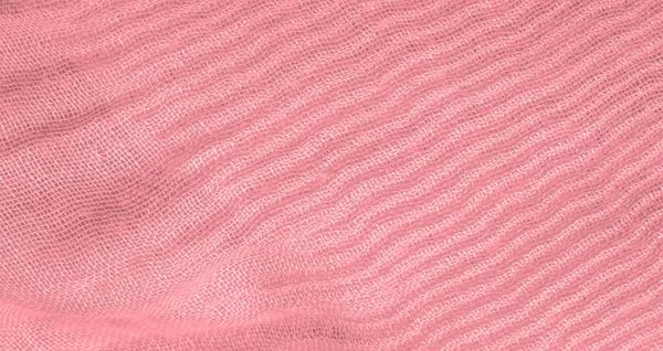 Текстура, фон, рисунок, розовый шелк гофрированный измельченный ткань — стоковое фото