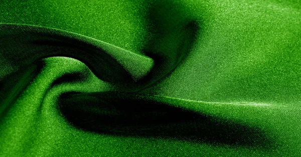 Fondo, patrón, textura, papel pintado, tela de seda verde. Añadir —  Fotos de Stock