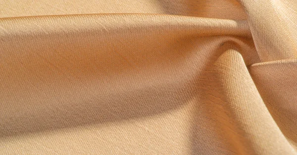 Fondo Patrón Textura Tejido Seda Dorada Beige Tiene Acabado Mate — Foto de Stock