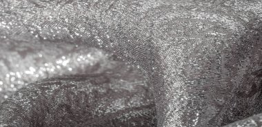 Doku arka planı, desen. beyaz brokar kumaş. Organze broca
