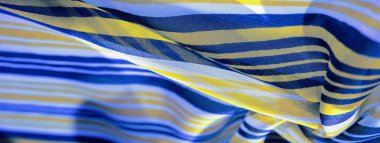 Arka plan dokusu. çok renkli çizgili ipek kumaş. Meksika co