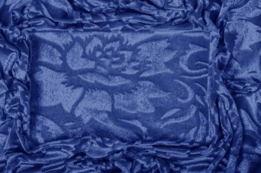 Mavi renk Kadife doku arka plan desen velor bez s