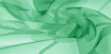 Doku arka plan, desen, duvar kağıdı. beyaz ipek kumaş, yeşil