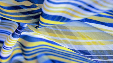 Arka plan dokusu. çok renkli çizgili ipek kumaş. Meksika co