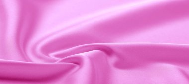  Doku. Pembe ipek kumaş. parlak parlaklık ve karakteristik 