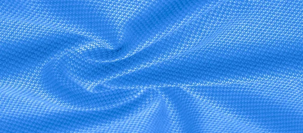 Texture di sfondo, modello Tessuto lana calda con cucito blu — Foto Stock