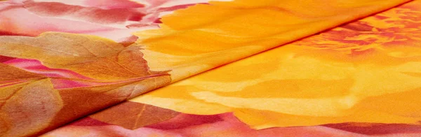 Textura, fundo, padrão, cartão postal, tecido de seda, colo feminino — Fotografia de Stock