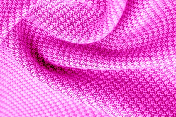 Textura de fondo, patrón Tela de lana caliente con un rojo cosido —  Fotos de Stock