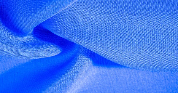 Textúra, háttér, mintázat, cián kék, selyem szövet ez nagyon l — Stock Fotó