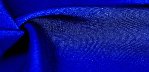 Tekstur, latar belakang, pola, warna biru, kain. kain katun — Stok Foto
