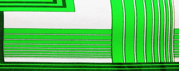 Seidenstoff mit grün gestreiftem Muster. das Design o — Stockfoto
