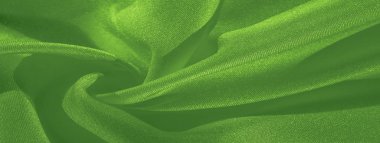 Doku, arka plan, desen, ipek yeşil kumaş. Krep saden üzerinde 