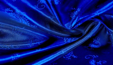 Doku, arka plan, desen Bir pai ile Mavi ipek şifon kumaş