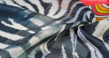 Doku deseni, ipek kumaş, Afrika temaları, kumaş üzerine baskı