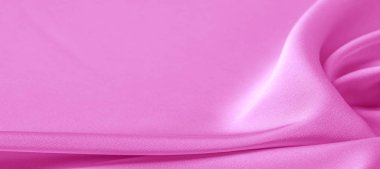  Doku. Pembe ipek kumaş. parlak parlaklık ve karakteristik 