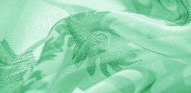 Doku arka plan, desen, duvar kağıdı. beyaz ipek kumaş, yeşil